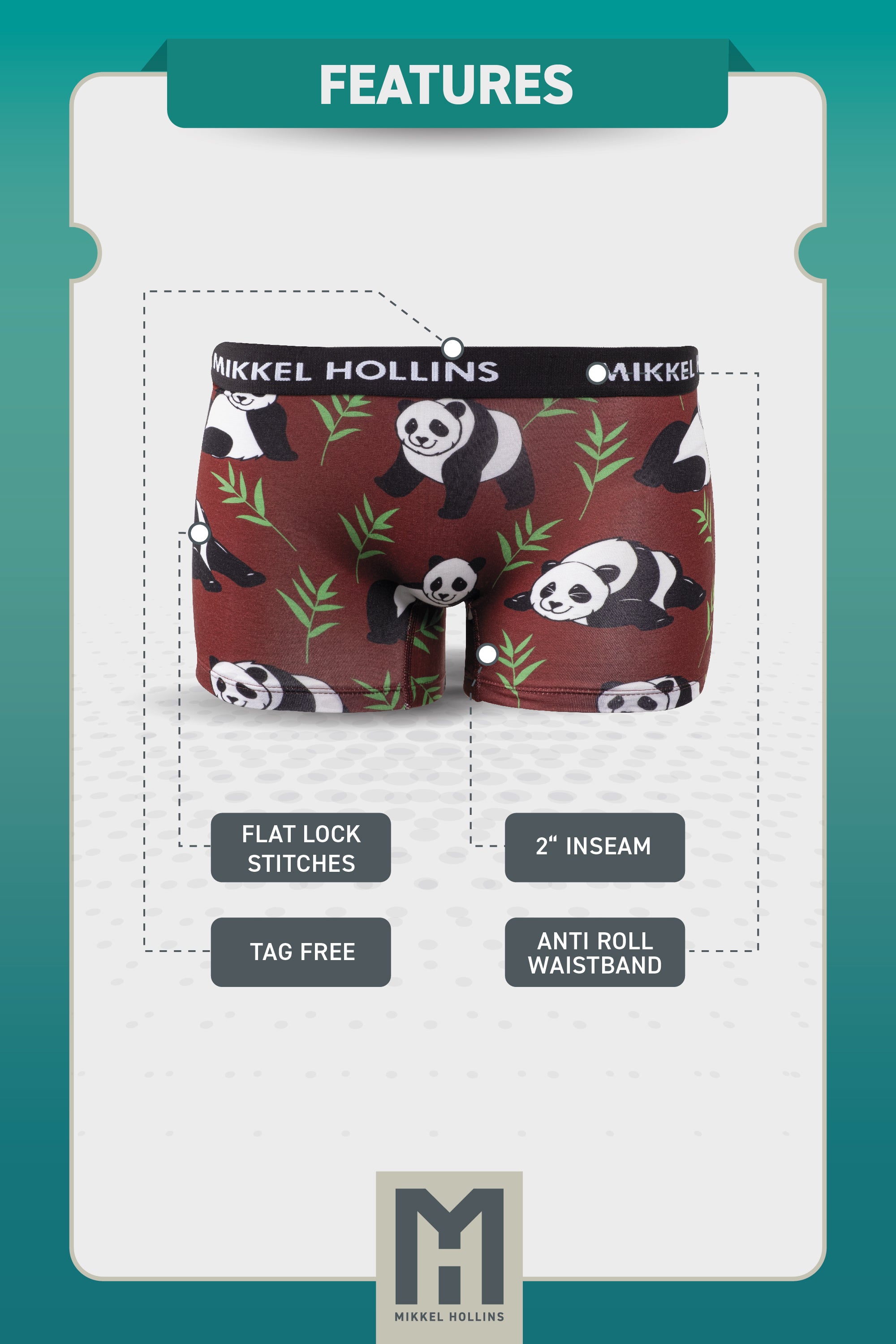 Lazy Panda - Boy Shorts Underwear For Women | Ultra Soft Tencel Boxer Briefs For Women